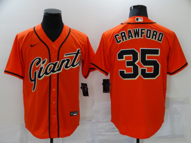 Men's San Francisco Giants Active Player Custom Orange Cool Base Stitched Baseball Jersey